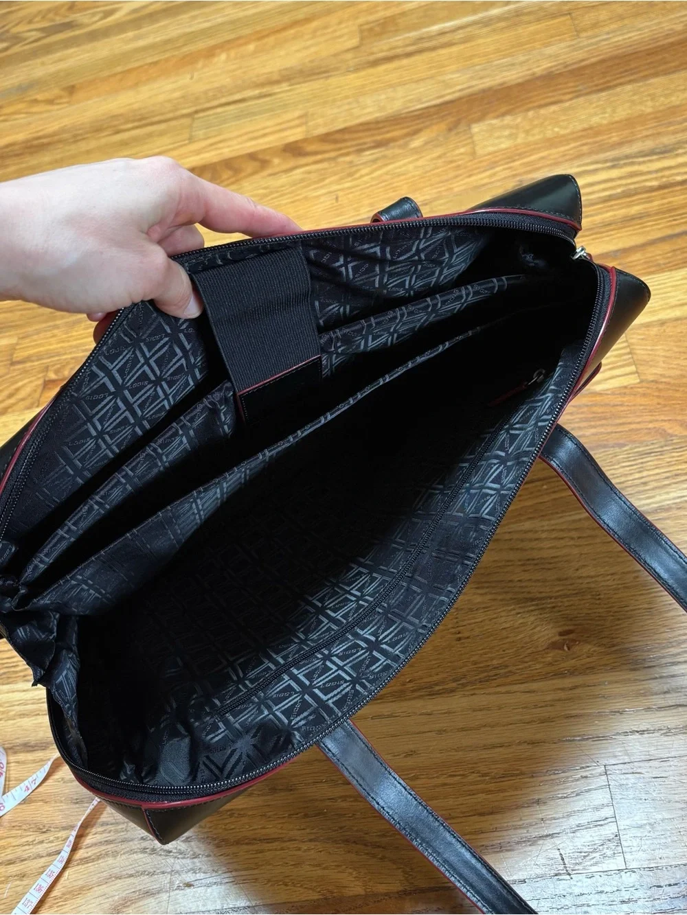 Band new Lodis Audrey Zip Top Tote with Organization - Black